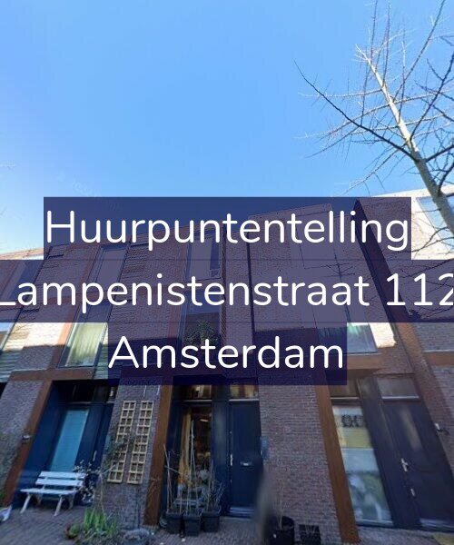 Foto gevel Huurpuntentelling voor Lampenistenstraat 112, Amsterdam