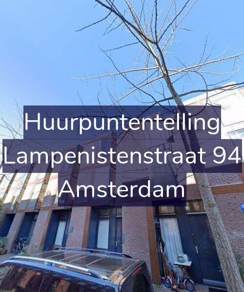 Foto gevel Huurpuntentelling voor Lampenistenstraat 94, Amsterdam