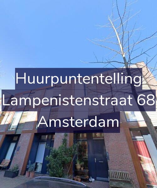 Foto gevel Huurpuntentelling voor Lampenistenstraat 68, Amsterdam