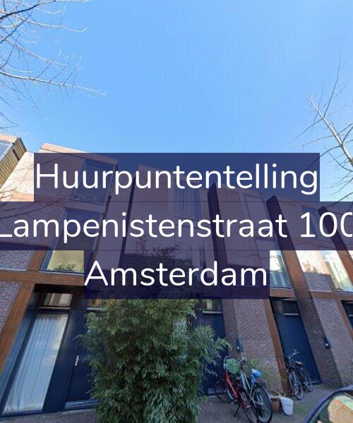Foto gevel Huurpuntentelling voor Lampenistenstraat 100, Amsterdam