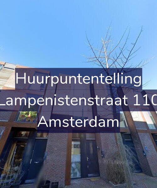 Foto gevel Huurpuntentelling voor Lampenistenstraat 110, Amsterdam