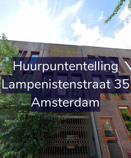 Foto gevel Huurpuntentelling voor Lampenistenstraat 35, Amsterdam
