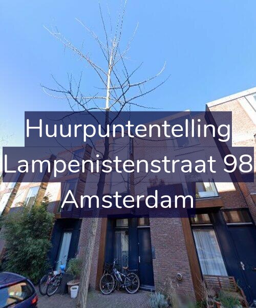 Foto gevel Huurpuntentelling voor Lampenistenstraat 98, Amsterdam