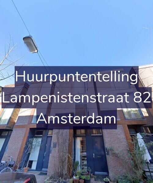 Foto gevel Huurpuntentelling voor Lampenistenstraat 82, Amsterdam