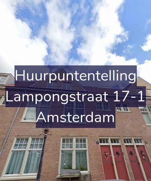 Foto gevel Huurpuntentelling voor Lampongstraat 17-1, Amsterdam