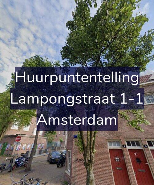 Foto gevel Huurpuntentelling voor Lampongstraat 1-1, Amsterdam
