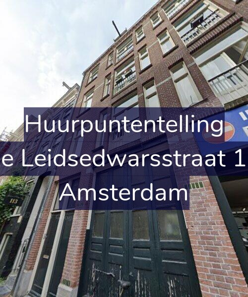 Foto gevel Huurpuntentelling voor Lange Leidsedwarsstraat 115-3, Amsterdam