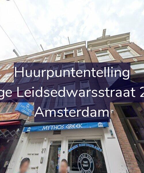Foto gevel Huurpuntentelling voor Lange Leidsedwarsstraat 27-3, Amsterdam