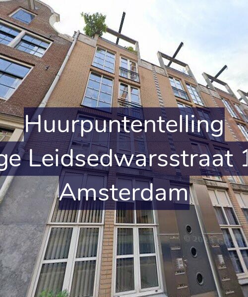 Foto gevel Huurpuntentelling voor Lange Leidsedwarsstraat 16-E, Amsterdam