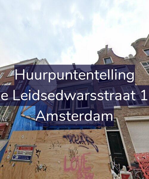 Foto gevel Huurpuntentelling voor Lange Leidsedwarsstraat 104-1, Amsterdam