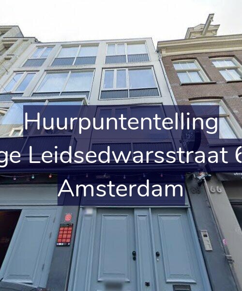 Foto gevel Huurpuntentelling voor Lange Leidsedwarsstraat 68-F, Amsterdam