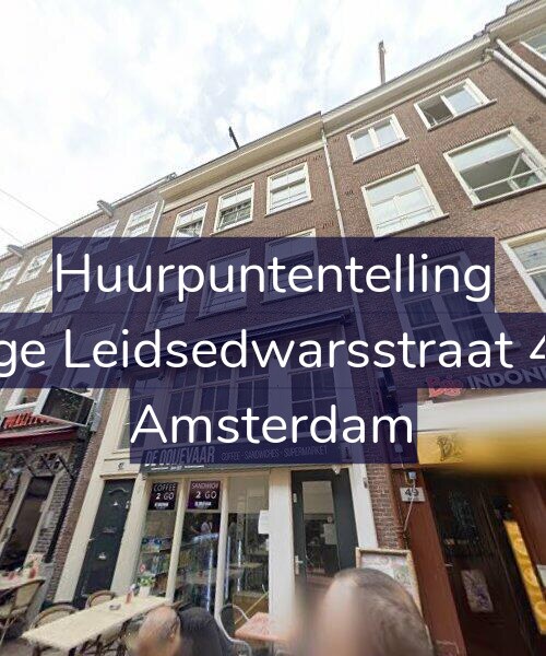 Foto gevel Huurpuntentelling voor Lange Leidsedwarsstraat 47-3, Amsterdam
