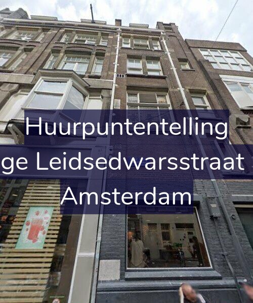 Foto gevel Huurpuntentelling voor Lange Leidsedwarsstraat 9-C, Amsterdam
