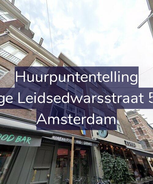 Foto gevel Huurpuntentelling voor Lange Leidsedwarsstraat 59-3, Amsterdam