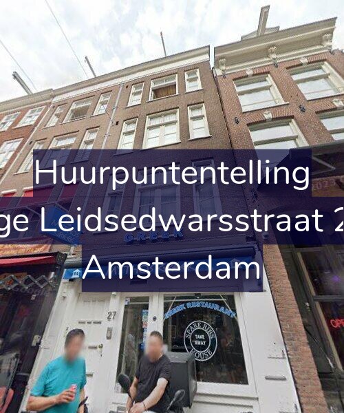 Foto gevel Huurpuntentelling voor Lange Leidsedwarsstraat 27-1, Amsterdam