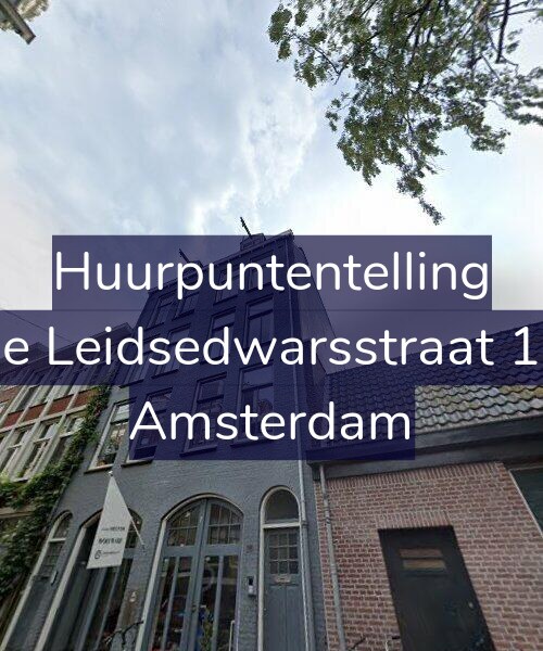 Foto gevel Huurpuntentelling voor Lange Leidsedwarsstraat 198-3, Amsterdam