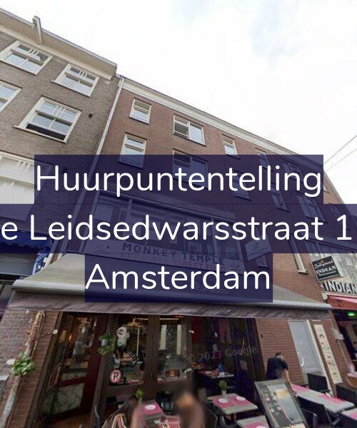 Foto gevel Huurpuntentelling voor Lange Leidsedwarsstraat 112-C, Amsterdam
