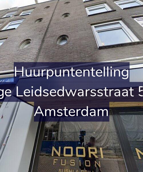 Foto gevel Huurpuntentelling voor Lange Leidsedwarsstraat 58-B, Amsterdam