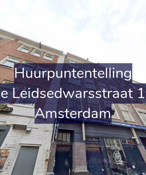 Foto gevel Huurpuntentelling voor Lange Leidsedwarsstraat 118-2, Amsterdam