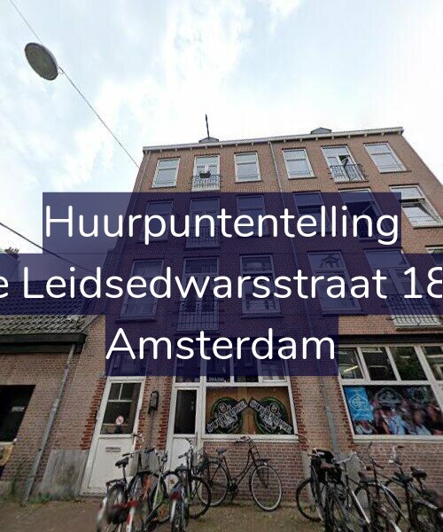 Foto gevel Huurpuntentelling voor Lange Leidsedwarsstraat 182-2A, Amsterdam