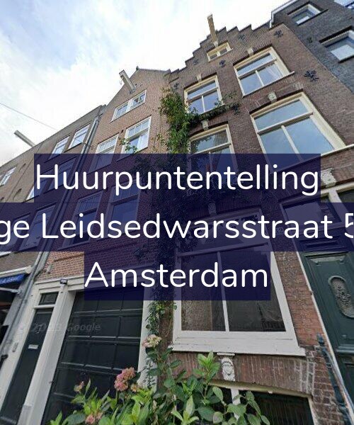 Foto gevel Huurpuntentelling voor Lange Leidsedwarsstraat 54-2, Amsterdam
