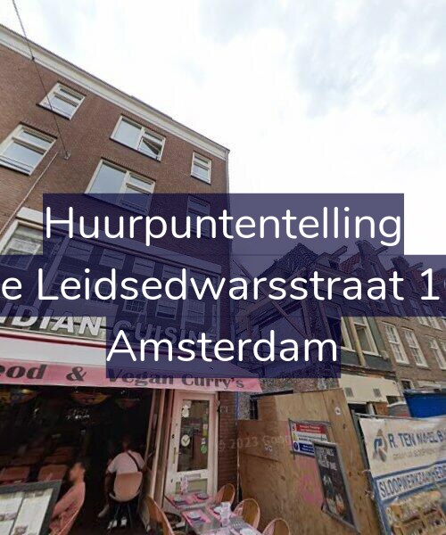 Foto gevel Huurpuntentelling voor Lange Leidsedwarsstraat 106-B, Amsterdam