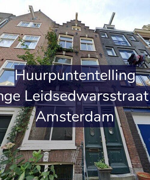 Foto gevel Huurpuntentelling voor Lange Leidsedwarsstraat 52, Amsterdam
