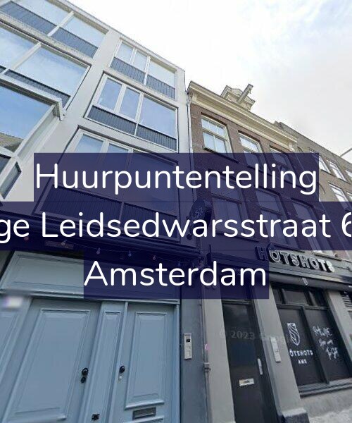 Foto gevel Huurpuntentelling voor Lange Leidsedwarsstraat 66-3, Amsterdam