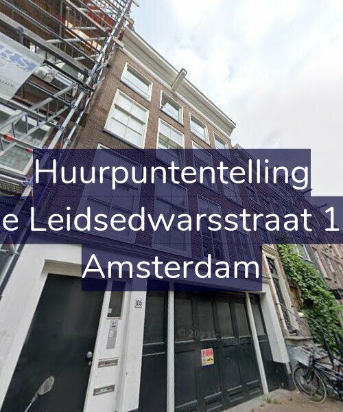 Foto gevel Huurpuntentelling voor Lange Leidsedwarsstraat 105-3, Amsterdam