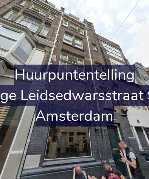 Foto gevel Huurpuntentelling voor Lange Leidsedwarsstraat 9-A, Amsterdam