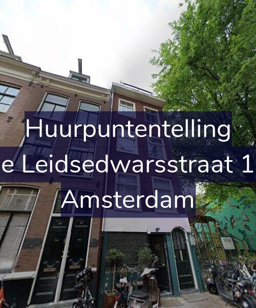 Foto gevel Huurpuntentelling voor Lange Leidsedwarsstraat 160-1, Amsterdam