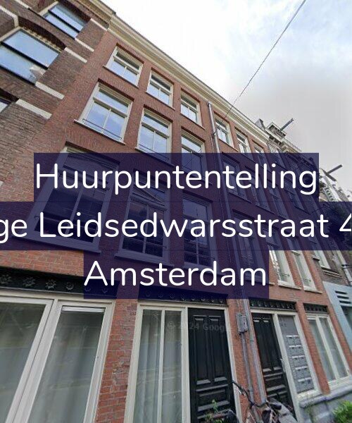 Foto gevel Huurpuntentelling voor Lange Leidsedwarsstraat 42-A, Amsterdam
