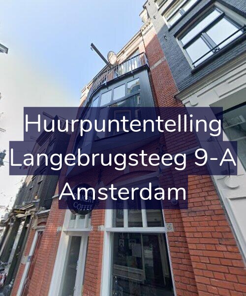 Foto gevel Huurpuntentelling voor Langebrugsteeg 9-A, Amsterdam