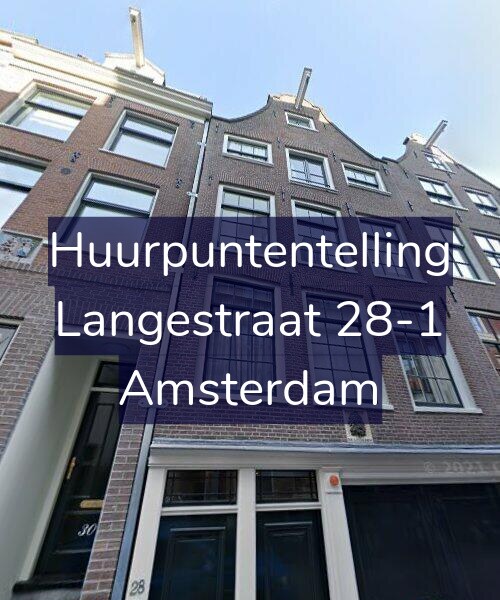 Foto gevel Huurpuntentelling voor Langestraat 28-1, Amsterdam