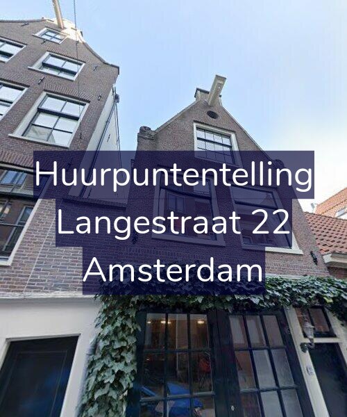 Foto gevel Huurpuntentelling voor Langestraat 22, Amsterdam