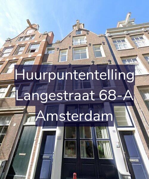Foto gevel Huurpuntentelling voor Langestraat 68-A, Amsterdam