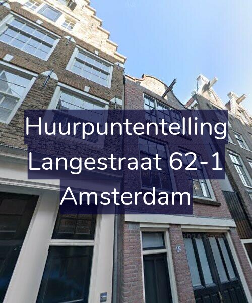 Foto gevel Huurpuntentelling voor Langestraat 62-1, Amsterdam