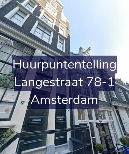 Foto gevel Huurpuntentelling voor Langestraat 78-1, Amsterdam