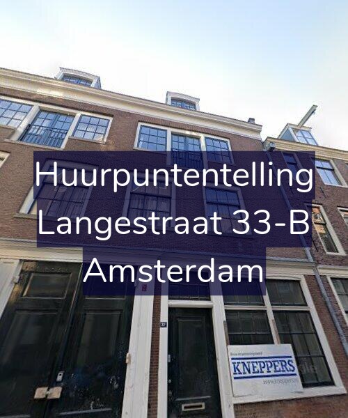 Foto gevel Huurpuntentelling voor Langestraat 33-B, Amsterdam