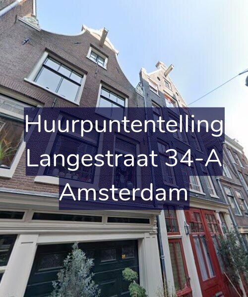 Foto gevel Huurpuntentelling voor Langestraat 34-A, Amsterdam