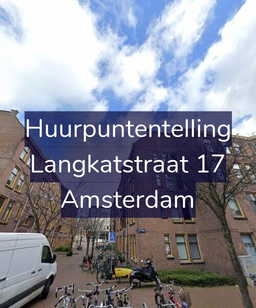 Foto gevel Huurpuntentelling voor Langkatstraat 17, Amsterdam