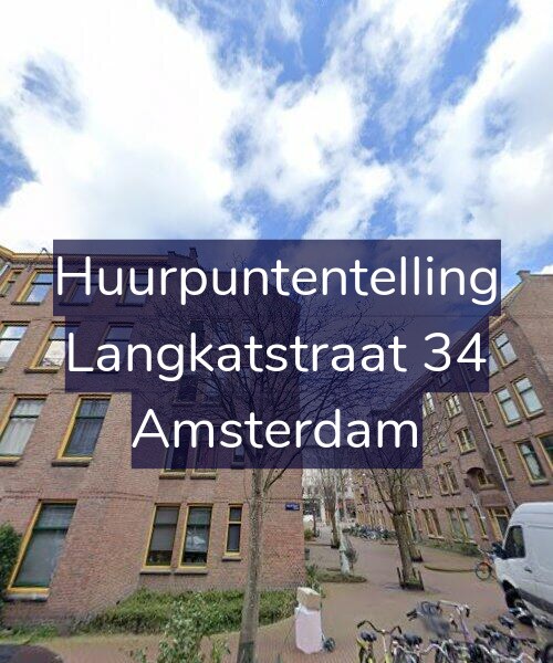 Foto gevel Huurpuntentelling voor Langkatstraat 34, Amsterdam