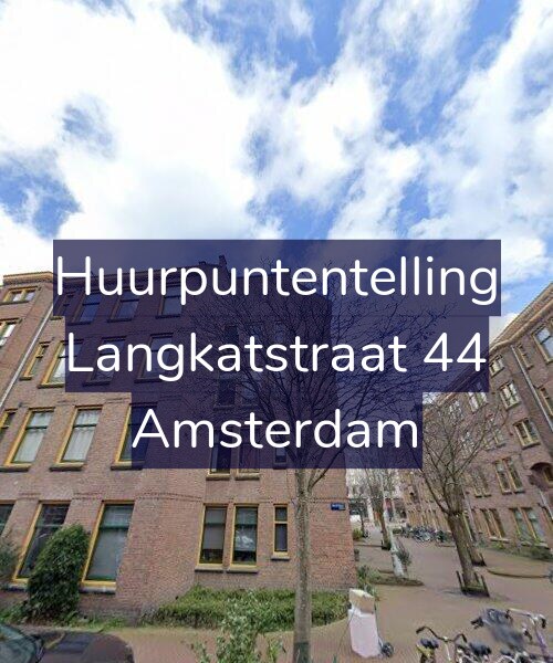 Foto gevel Huurpuntentelling voor Langkatstraat 44, Amsterdam