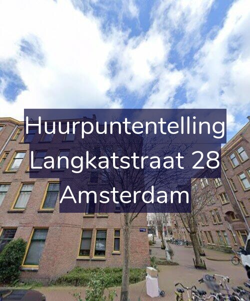 Foto gevel Huurpuntentelling voor Langkatstraat 28, Amsterdam
