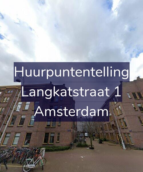 Foto gevel Huurpuntentelling voor Langkatstraat 1, Amsterdam