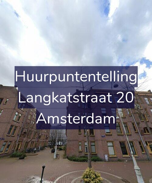 Foto gevel Huurpuntentelling voor Langkatstraat 20, Amsterdam