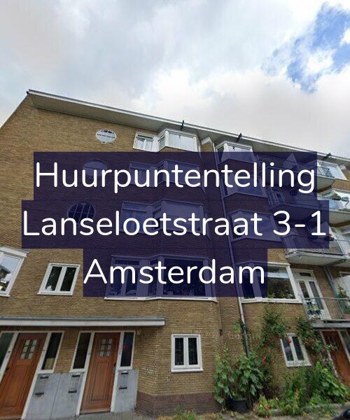 Foto gevel Huurpuntentelling voor Lanseloetstraat 3-1, Amsterdam