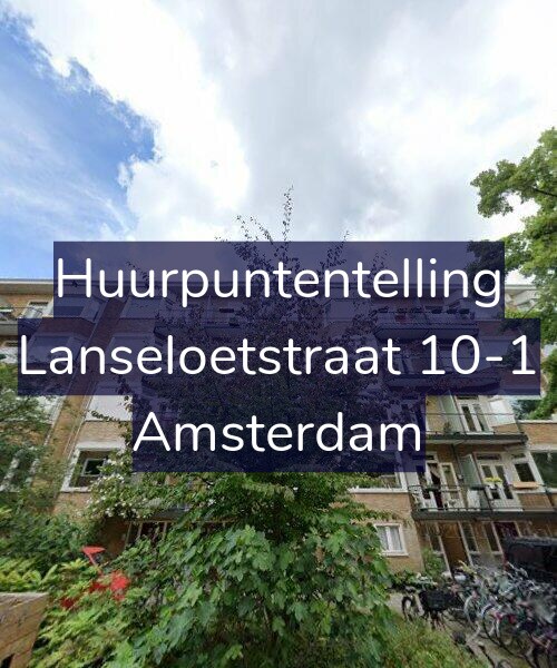 Foto gevel Huurpuntentelling voor Lanseloetstraat 10-1, Amsterdam