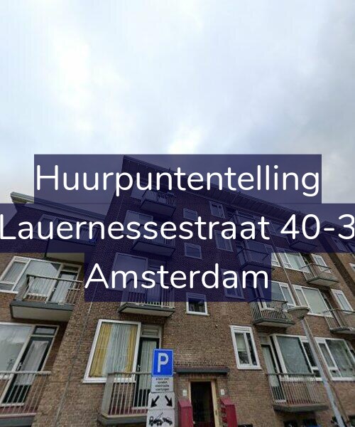Foto gevel Huurpuntentelling voor Lauernessestraat 40-3, Amsterdam