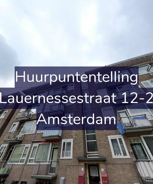 Foto gevel Huurpuntentelling voor Lauernessestraat 12-2, Amsterdam